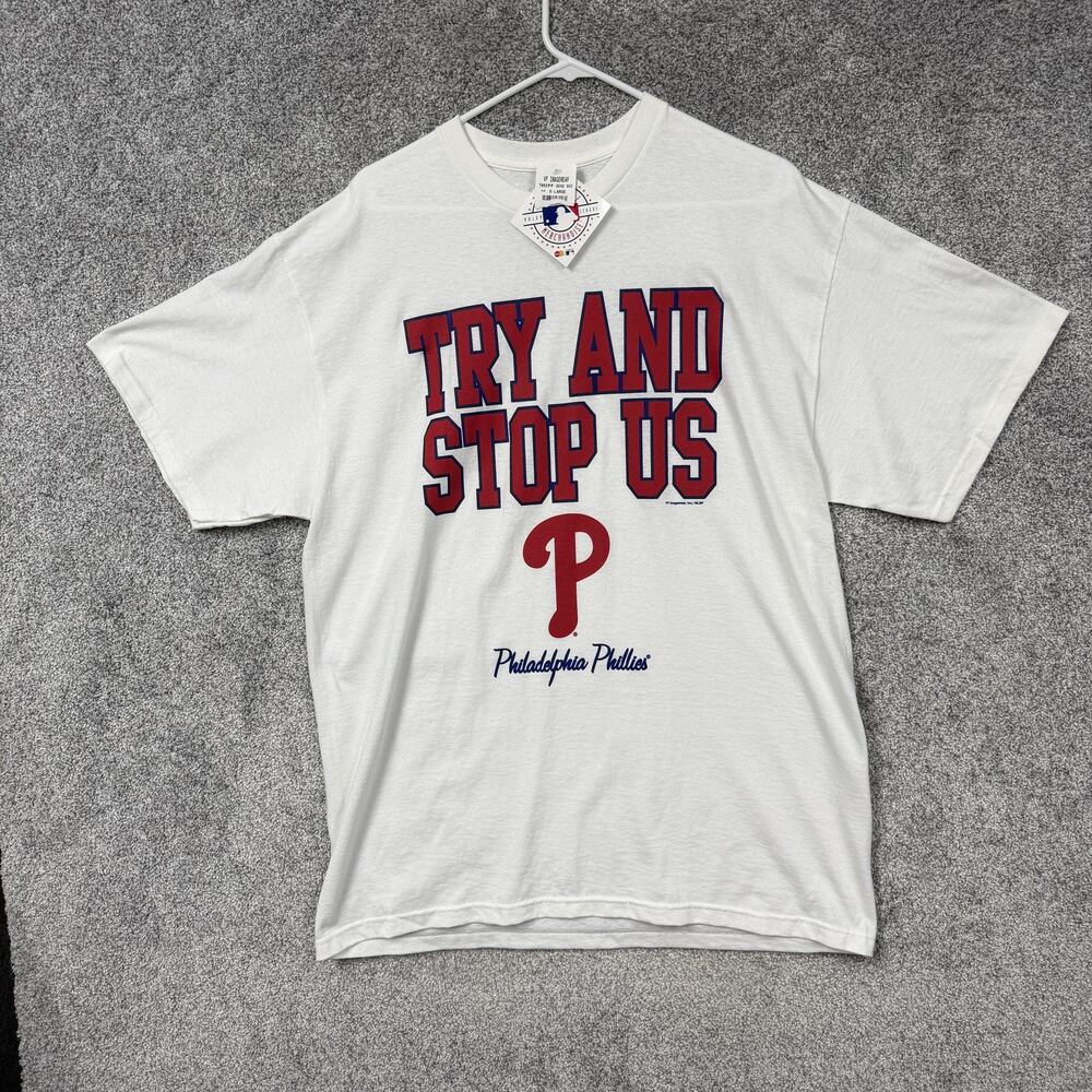 Philadelphia Phillies Shirt Mens XL White MLB Baseball Genuine Merchandise Tee
